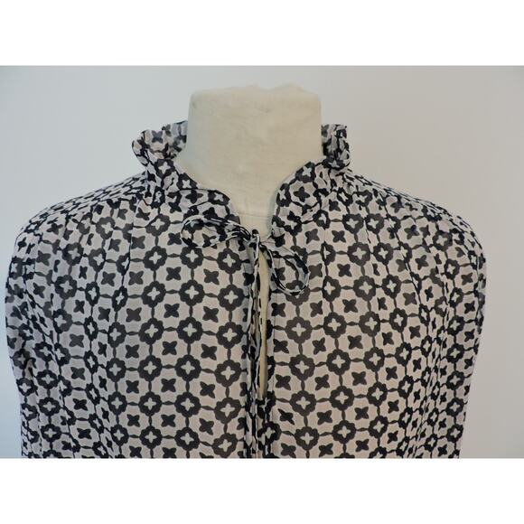Loft Outlet Polyester Thin Blouse with Neck Tie, Size M - Picture 1 of 6